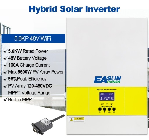 Zdjęcie oferty: Falownik inwerter off grid Easun 5.6kw 100A MPPT 