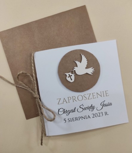 Zdjęcie oferty: Zaproszenia na chrzest, chrzciny 