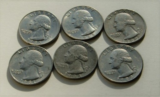 Zdjęcie oferty: 25 cent 1980 do 1986  zestaw 