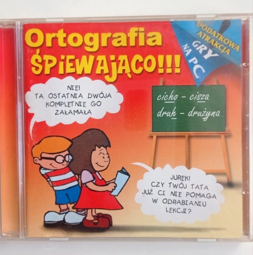 Zdjęcie oferty: Piosenki Ortografia śpiewająco płyta CD Ucz się Polskiego unikat 