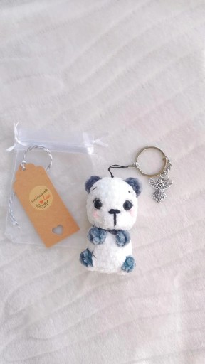 Zdjęcie oferty: Miś panda na szydełku, zawieszka, brelok handmade 