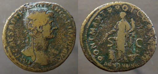 Zdjęcie oferty: Rzym,Imperium,Traianus 98-117 n.e.braz