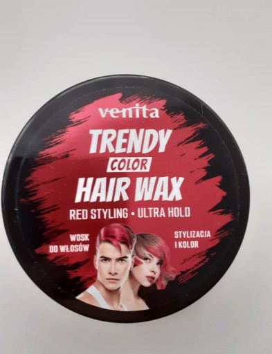 Zdjęcie oferty: Wosk do włosów  trendy color hair wax red