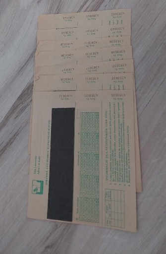 Zdjęcie oferty: Siedem starych kuponów lotto