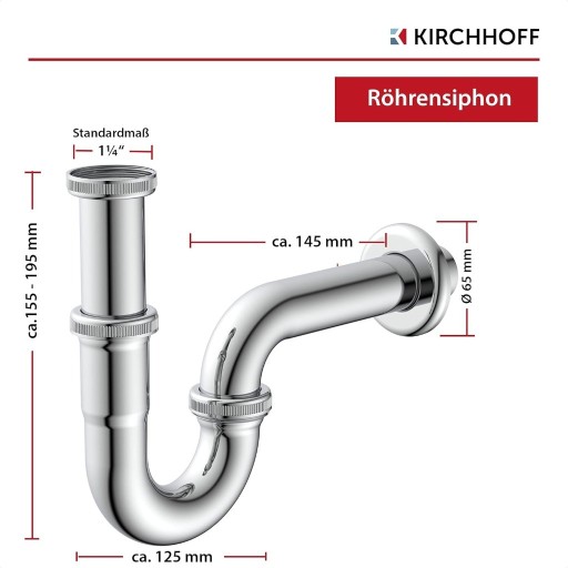 Zdjęcie oferty: syfon rurowy, odpływ KIRCHHOFF 98801110 