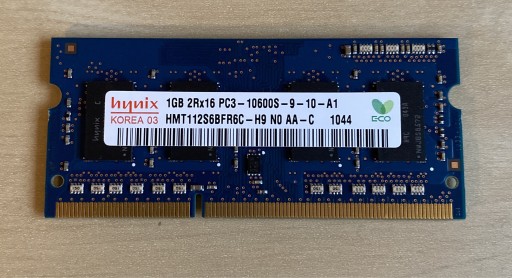 Zdjęcie oferty: 1GB DDR3 PC3-10600S