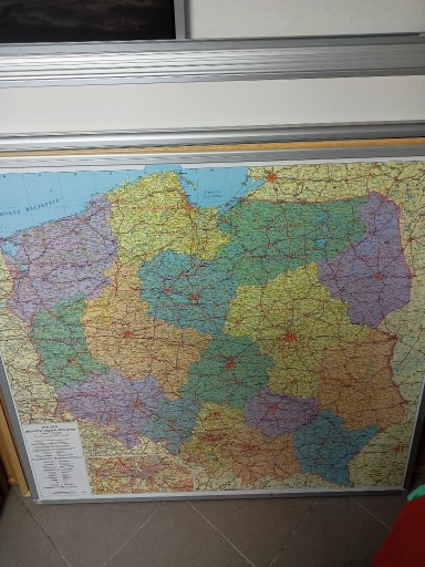 Zdjęcie oferty: Mapa polski 60x100