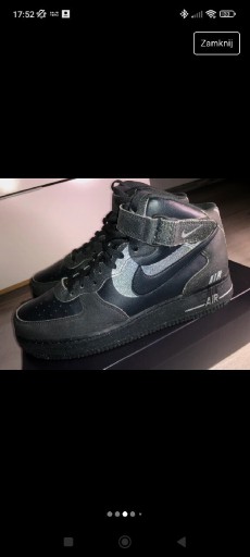 Zdjęcie oferty: Buty męskie czarne Nike Air Force 1 Mid 07 Lx