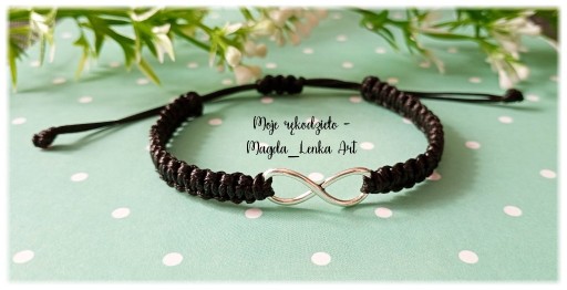 Zdjęcie oferty: Bransoletka makrama Znak nieskończoności Handmade