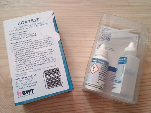Zdjęcie oferty: Tester twardości wody BWT AQUATEST (AQA Test) (240011024)