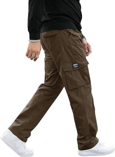 Zdjęcie oferty: HIMIYA Męskie spodnie bojówki brązowy khaki XL