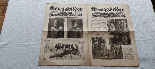 Zdjęcie oferty: Kriegsbilder (nr 8,9) 1915 -pruska gazeta wojenna