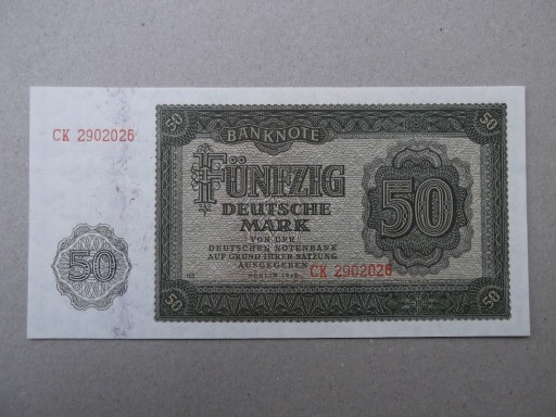 Zdjęcie oferty: Niemcy NRD 50 marek 1948 ser.CK UNC  