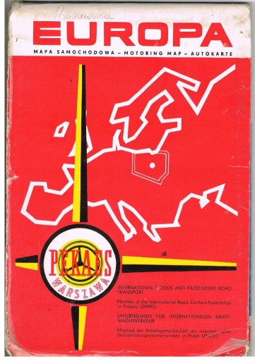 Zdjęcie oferty: "Mapa Europy".  1974r. PRL.