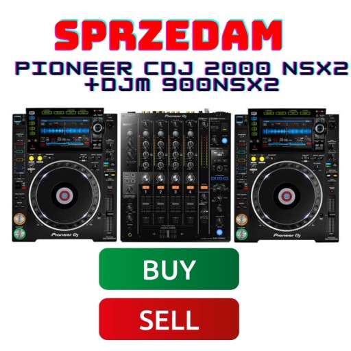 Zdjęcie oferty: Pioneer CDJ 2000 Nexus2 + DJM 900 nsx2  Case