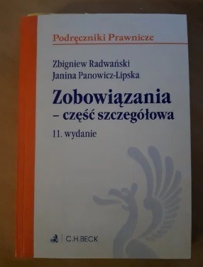 Zdjęcie oferty: Zobowiązania - cz. szczegółowa, Radwański Lipska