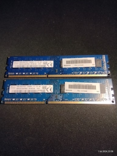 Zdjęcie oferty: Pamięć RAM 2 x 4GB DDR3 8 GB 1600 Mhz