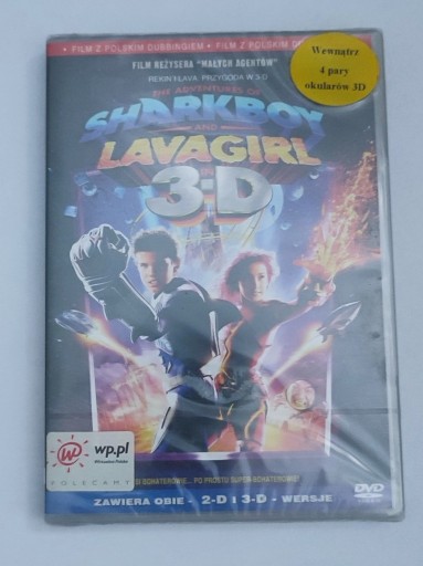 Zdjęcie oferty: 3D DVD Sharkboy and Lavagirl NOWA+4pary okulary 3D