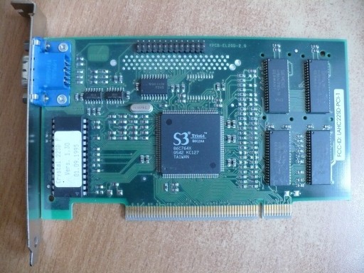 Zdjęcie oferty: MiroCRYSTAL grafika na PCI S3 Trio64 2MB