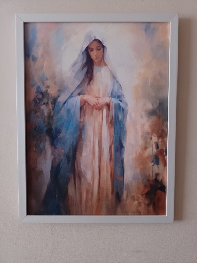Zdjęcie oferty: Obraz religijny Matka Boska komunia 40x30