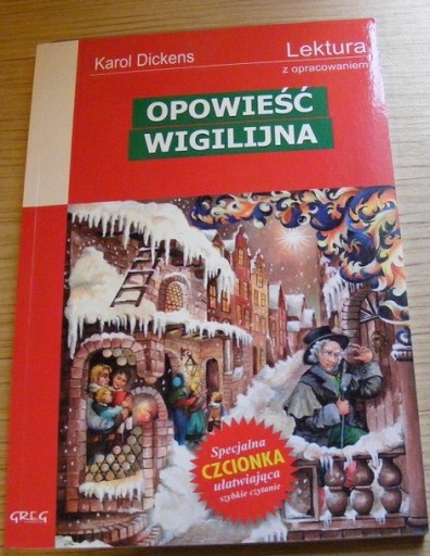 Zdjęcie oferty: OPOWIEŚĆ WIGILIJNA KAROL DICKENS LEKTURA Z OPRACOW