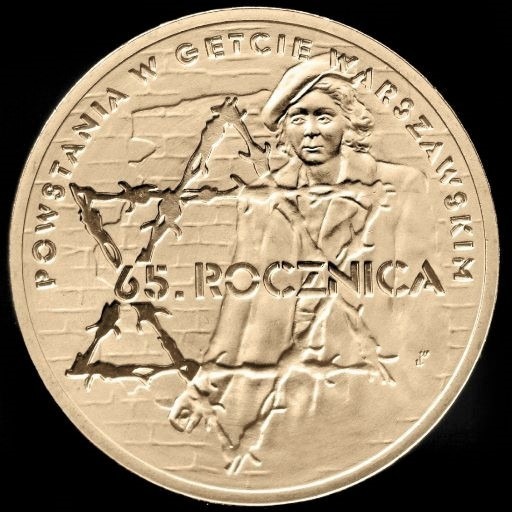 Zdjęcie oferty: 2 zł 2008 65 roczn. powstania w getcie warszawskim