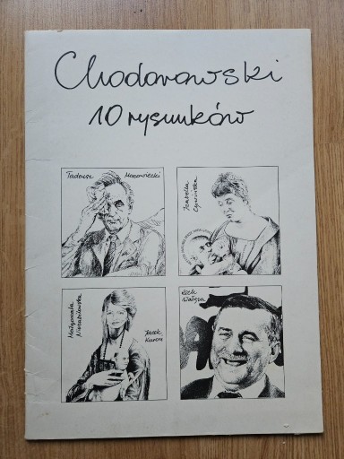 Zdjęcie oferty: Antoni Chodorowski "Teka 10 rysunków" - grafiki karykatury polityków