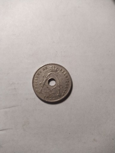 Zdjęcie oferty: Belgia 25 cent 1922 Belgique