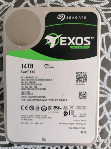 Zdjęcie oferty: Dysk twardy Seagate EXOS 14TB SATA II