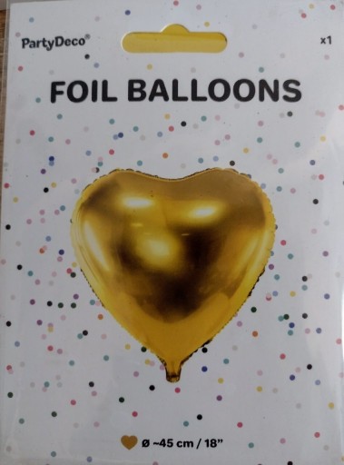 Zdjęcie oferty: Balony złote serce 13 sztuk