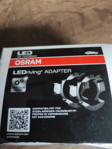 Zdjęcie oferty: Adaptery do żarówek H7 LED firmy OSRAM