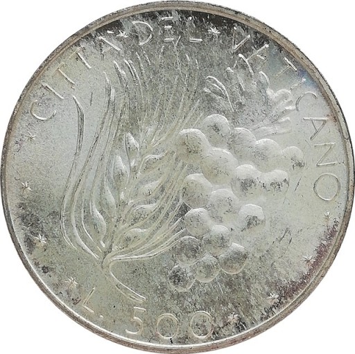 Zdjęcie oferty: San Marino 500 lire 1974, Ag KM#123