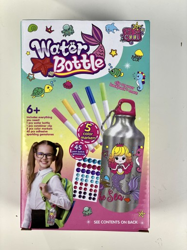 Zdjęcie oferty: Butelka na wodę do kolorowania (metalowa)