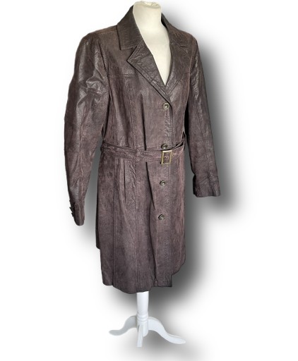 Zdjęcie oferty: Długi płaszcz męski skóra Biaggini XL