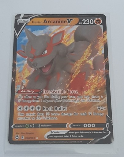 Zdjęcie oferty: Karta Pokemon Hisuian Arcanine V 