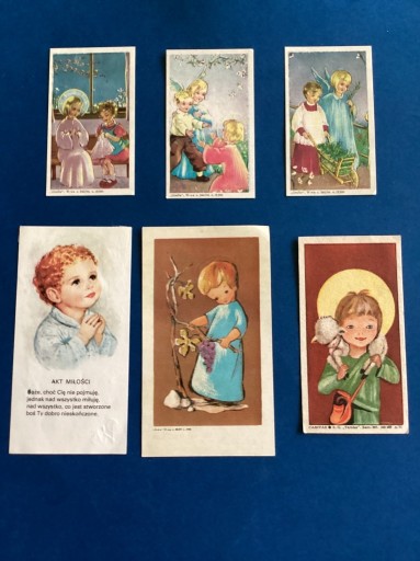 Zdjęcie oferty: D - OBRAZKI ŚWIĘTE -  „ DZIECI „ - 17 szt.