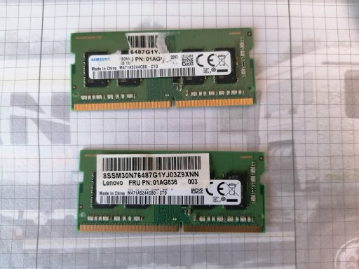 Zdjęcie oferty: Pamięć RAM DDR4 Samsung M471A5244CB0-CTD 4 GB x 2