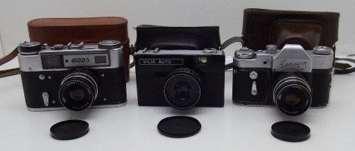 Zdjęcie oferty: Aparaty fotograficzne 3-pak | FED5 ZENIT3M VILIA