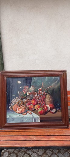 Zdjęcie oferty: Zabytkowy, hiszpański obraz olej na płutnie