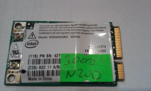 Zdjęcie oferty: Karta WiFi Intel WM3945ABG