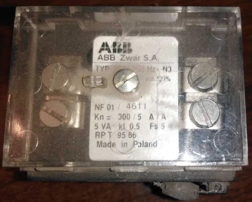 Zdjęcie oferty: Przekładnik Prądowy Zwar IMSa 0,72/3/kV 300A