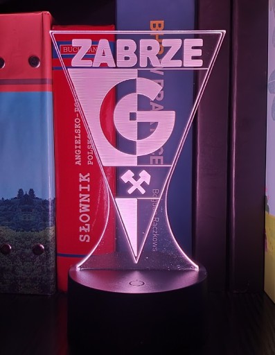 Zdjęcie oferty: Lampka Led 3D herb Górnik Zabrze 