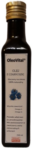 Zdjęcie oferty: Olej z czarnuszki zimnotłoczony 250ml Oleovital