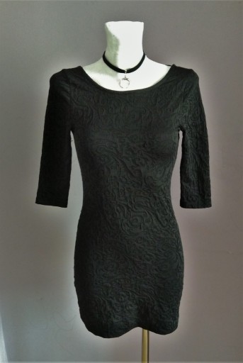 Zdjęcie oferty: Czarna obcisła sukienka mini mała czarna gothic