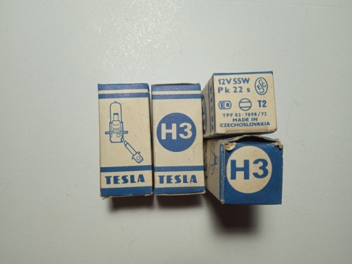 Zdjęcie oferty: Żarówki H3 12V 55W Tesla Czechoslovakia 4szt.