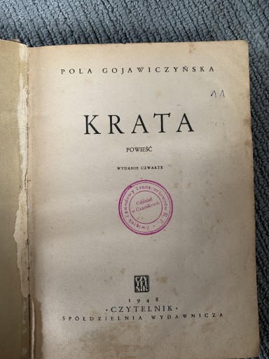 Zdjęcie oferty: Krata - Pola Gojawiczyńska 1948
