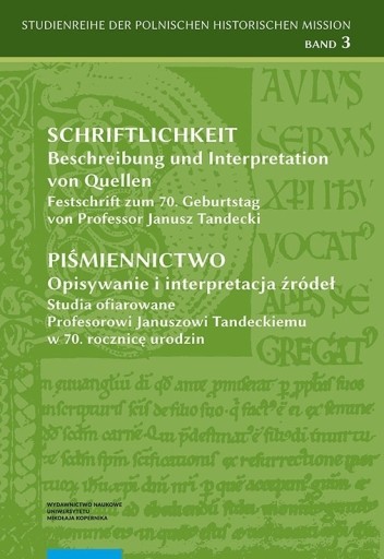 Zdjęcie oferty: Piśmiennictwo. Opisywanie i interpretacja źródeł 