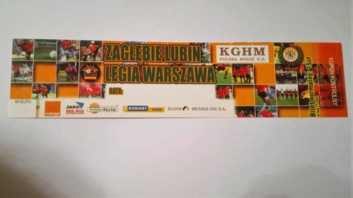 Zdjęcie oferty: Bilet Zagłębie Lublin - Legia Warszawa