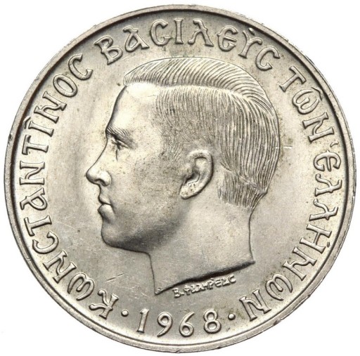 Zdjęcie oferty: Grecja - 10 Drahm 1968