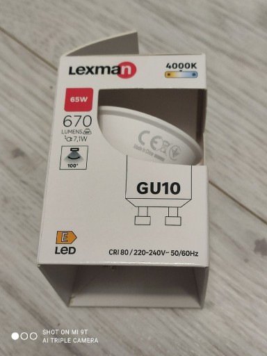 Zdjęcie oferty: Żarówka LED GU10 7,1 W 670  Neutralna biel Lexman